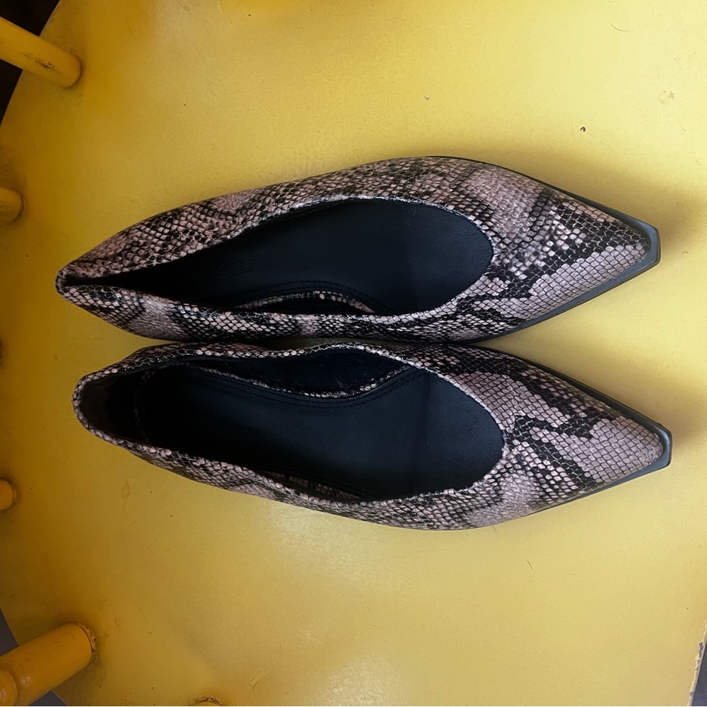 ASOS Snakeskin pointed toe Flats